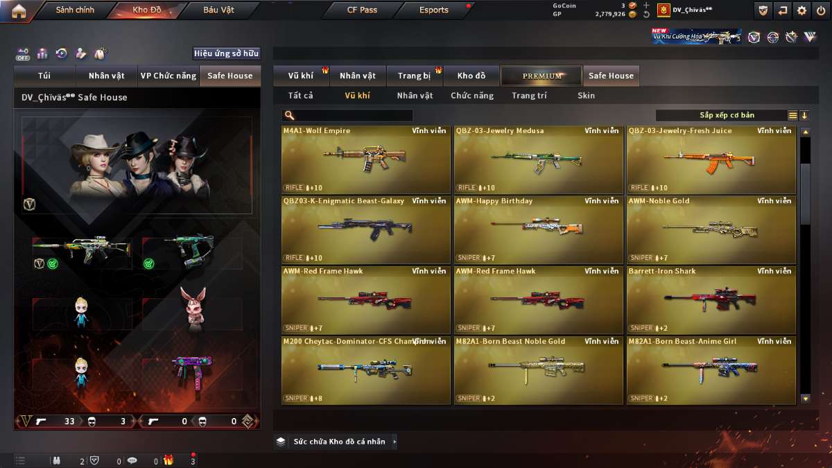 shop acc cf uy tin gia re